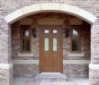 Oak Composite door with Oak side windows