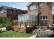 Small white lean to conservatory 