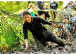 Becky braves the mud