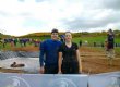 Matt and Kate look relieved to have finished