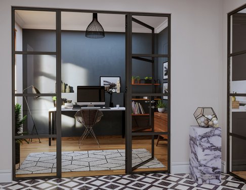 Aluminium Steel Effect Internal Door